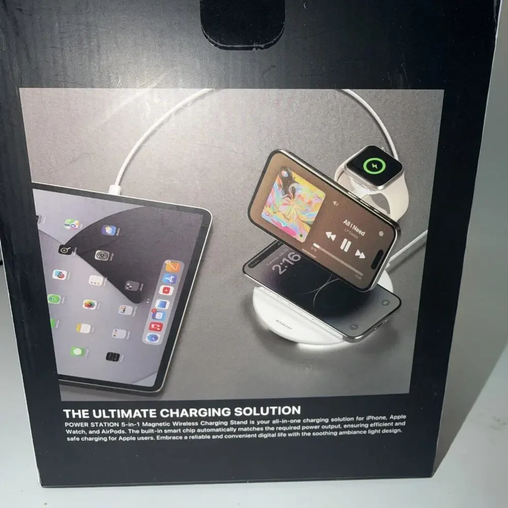 MAGEASY 4 in 1 Charging Station - Total 55W Output, Bedside Charging Station,...